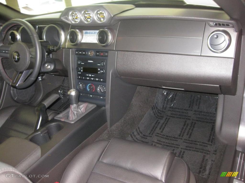 2007 Mustang Shelby GT500 Coupe - Tungsten Grey Metallic / Black Leather photo #13