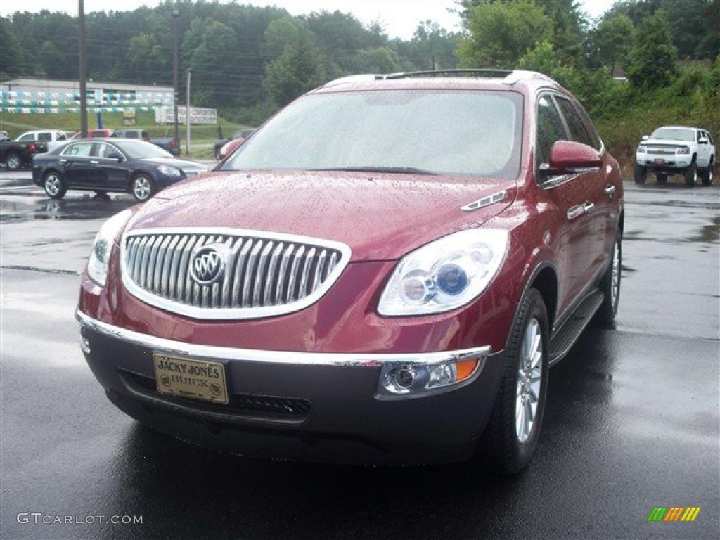 2011 Enclave CXL AWD - Red Jewel Tintcoat / Cashmere/Cocoa photo #2