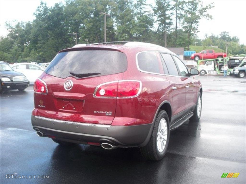 2011 Enclave CXL AWD - Red Jewel Tintcoat / Cashmere/Cocoa photo #6