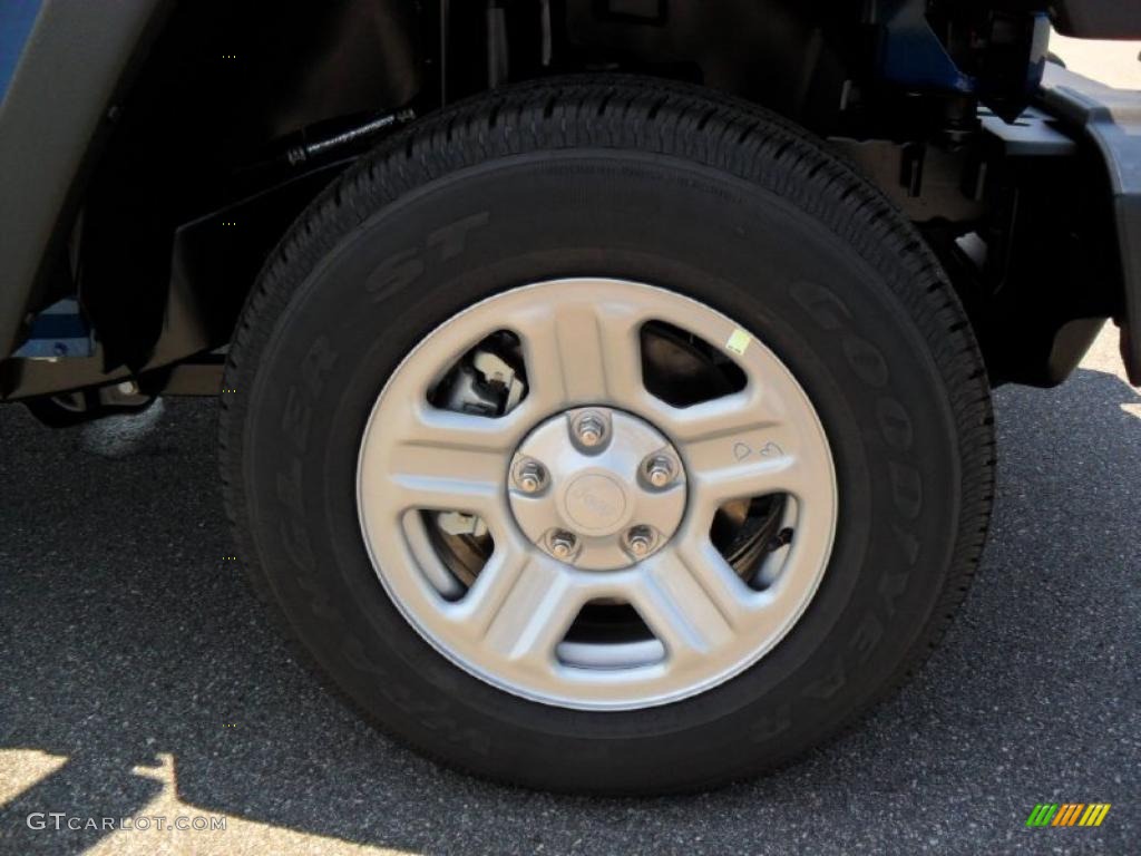 2010 Wrangler Sport 4x4 - Deep Water Blue Pearl / Dark Slate Gray/Medium Slate Gray photo #20