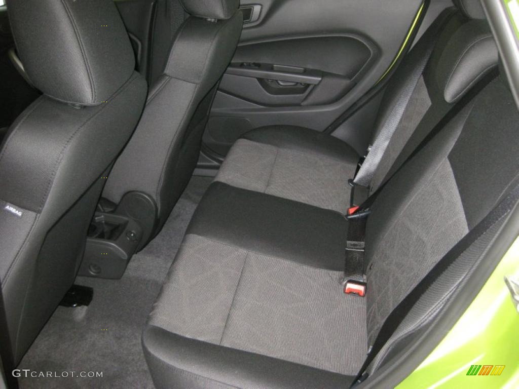 2011 Fiesta SE Hatchback - Lime Squeeze Metallic / Charcoal Black/Blue Cloth photo #22