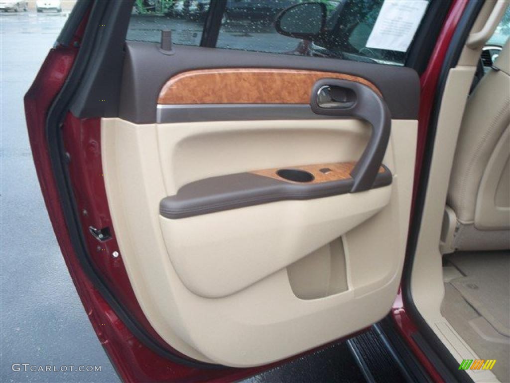 2011 Enclave CXL AWD - Red Jewel Tintcoat / Cashmere/Cocoa photo #11