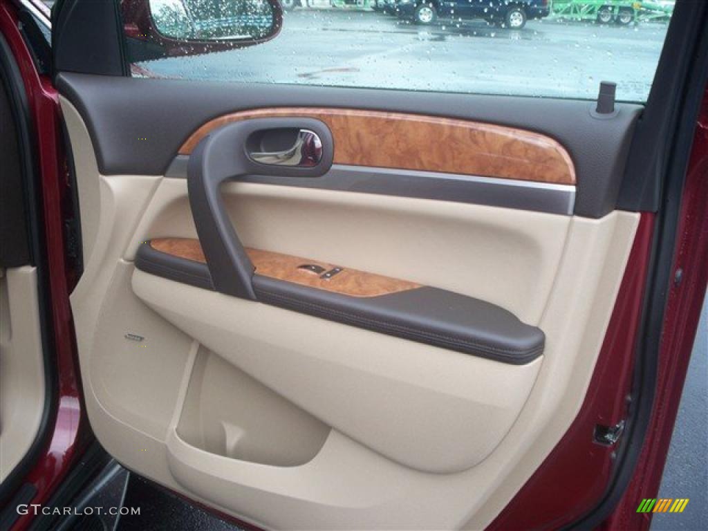 2011 Enclave CXL AWD - Red Jewel Tintcoat / Cashmere/Cocoa photo #18