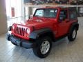 2010 Flame Red Jeep Wrangler Sport Islander Edition 4x4  photo #1