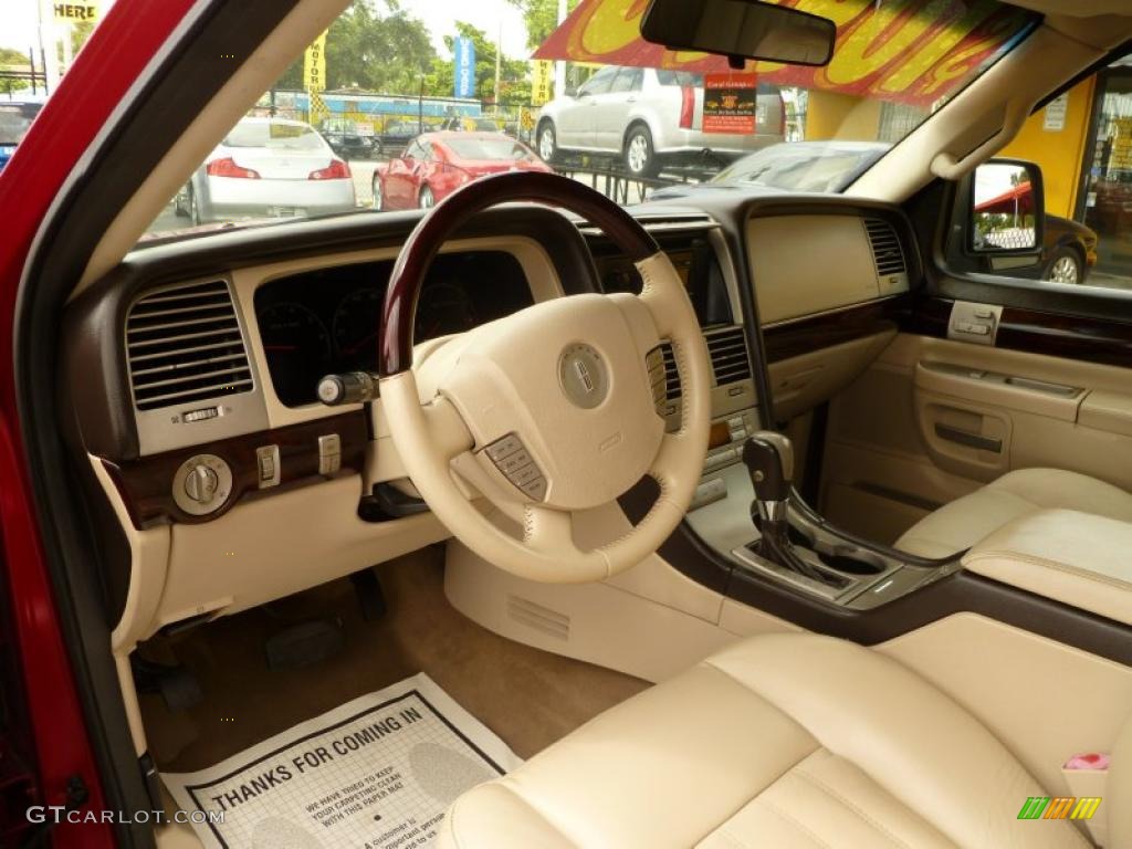 2003 Aviator Luxury AWD - Vivid Red Metallic / Light Parchment photo #8