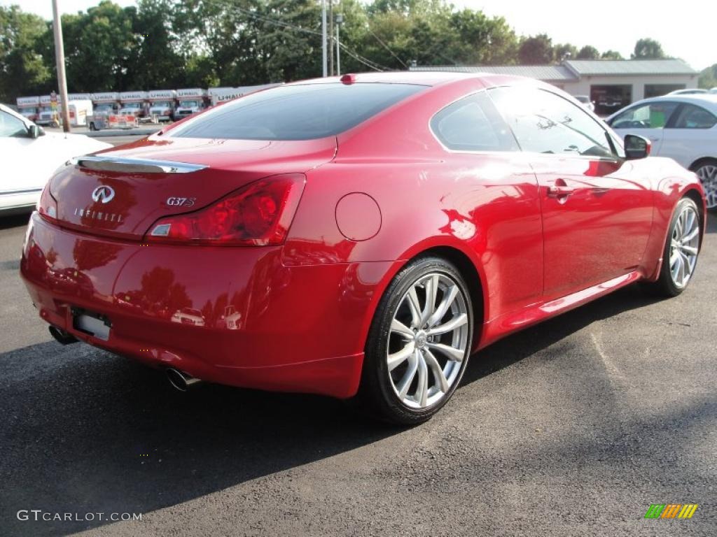 2008 G 37 S Sport Coupe - Vibrant Red / Stone photo #6