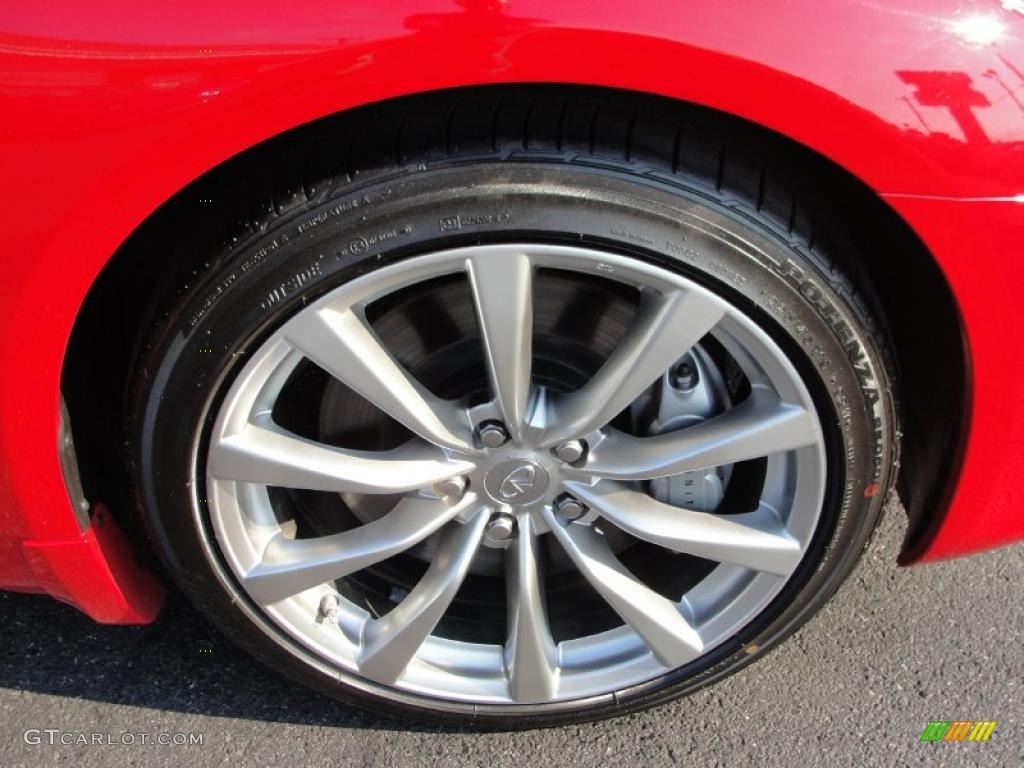 2008 G 37 S Sport Coupe - Vibrant Red / Stone photo #8