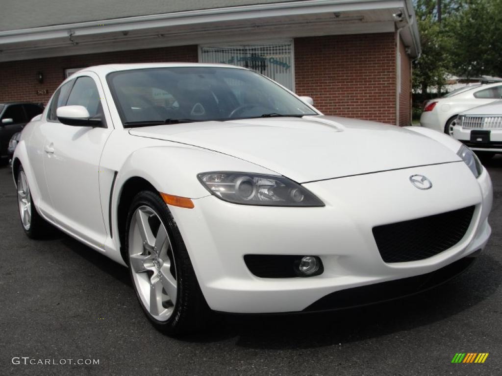 2007 RX-8 Touring - Crystal White Pearl / Black photo #2