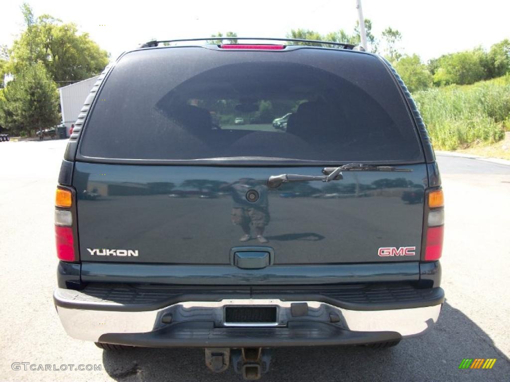 2005 Yukon SLT 4x4 - Blue Green Crystal / Pewter/Dark Pewter photo #4