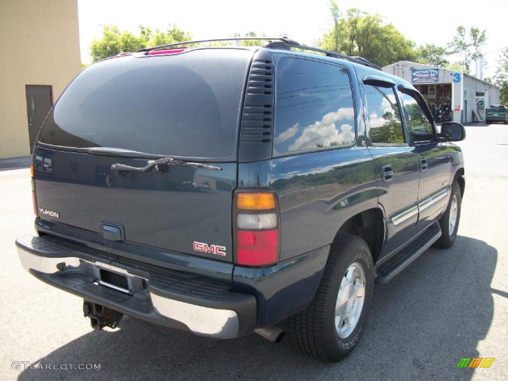 2005 Yukon SLT 4x4 - Blue Green Crystal / Pewter/Dark Pewter photo #5