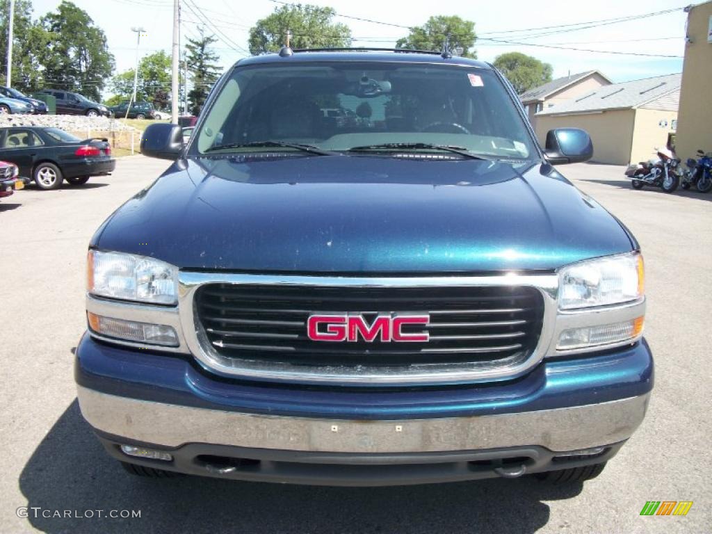 2005 Yukon SLT 4x4 - Blue Green Crystal / Pewter/Dark Pewter photo #8