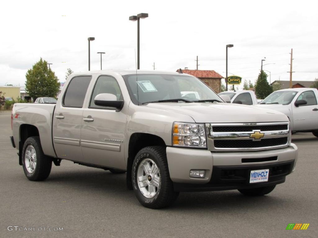 2009 Silverado 1500 LTZ Crew Cab 4x4 - Silver Birch Metallic / Ebony photo #10