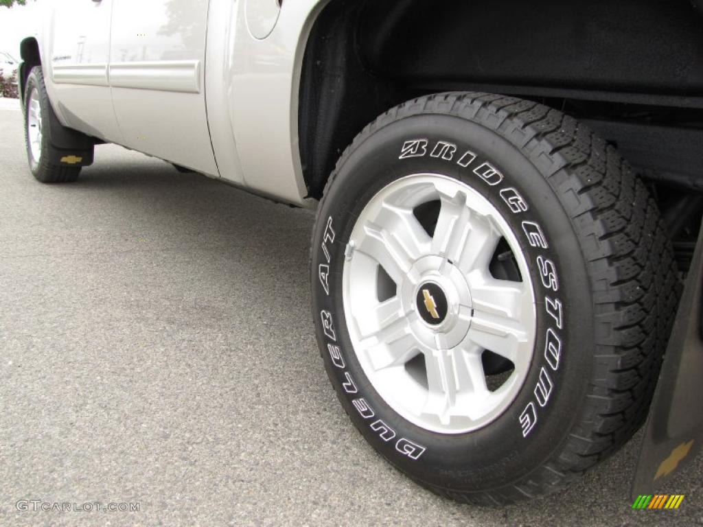 2009 Silverado 1500 LTZ Crew Cab 4x4 - Silver Birch Metallic / Ebony photo #13
