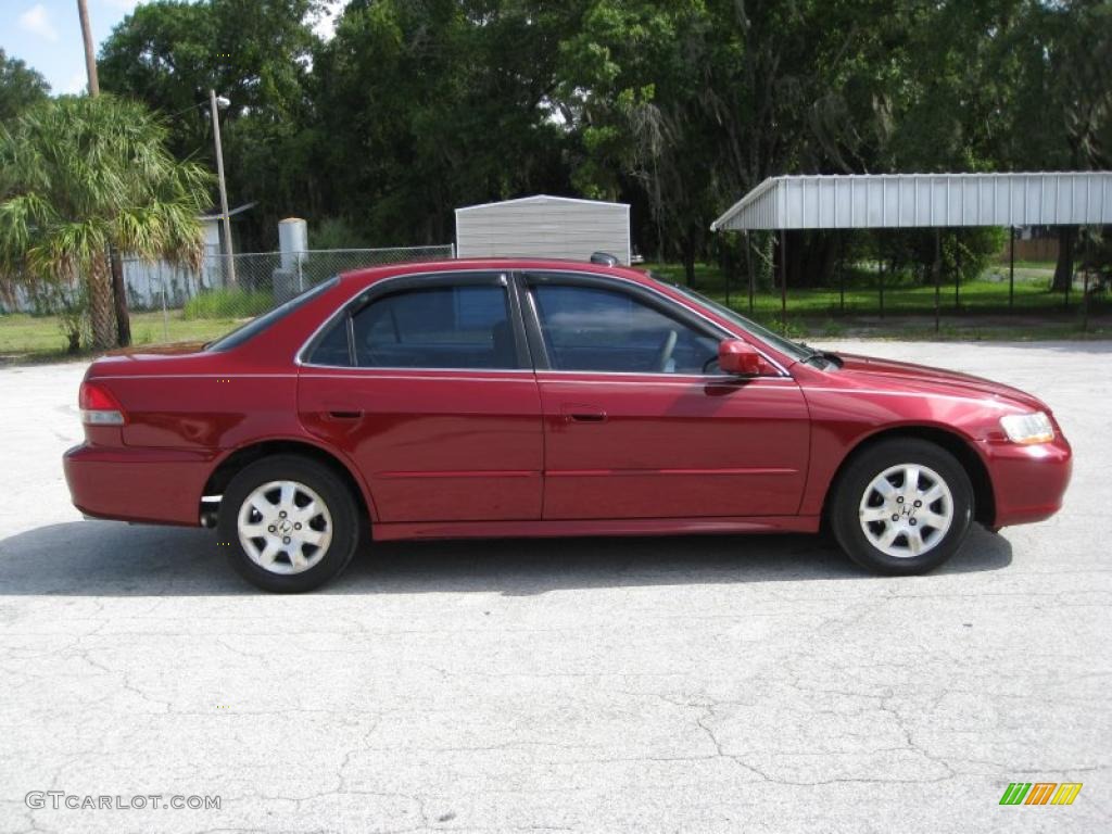 2001 Accord EX Sedan - Firepepper Red Pearl / Ivory photo #8