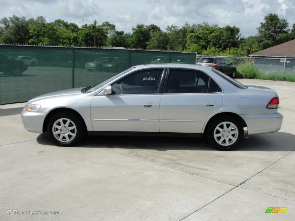 2002 Accord SE Sedan - Satin Silver Metallic / Quartz Gray photo #6