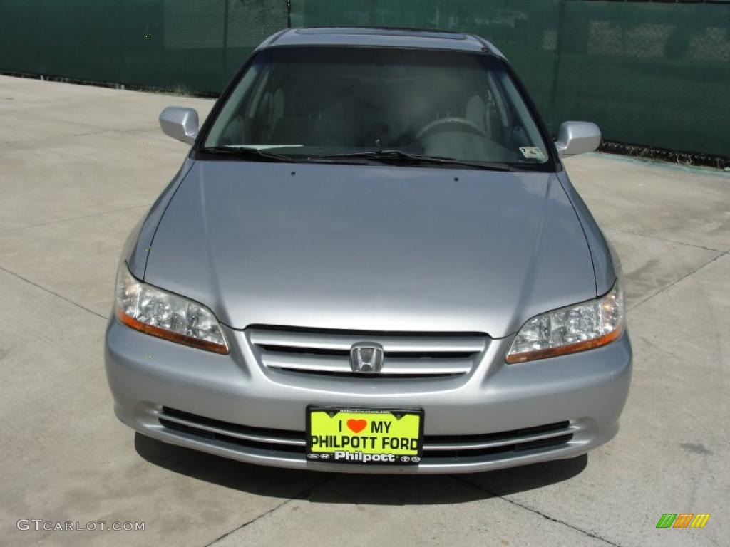 2002 Accord SE Sedan - Satin Silver Metallic / Quartz Gray photo #8