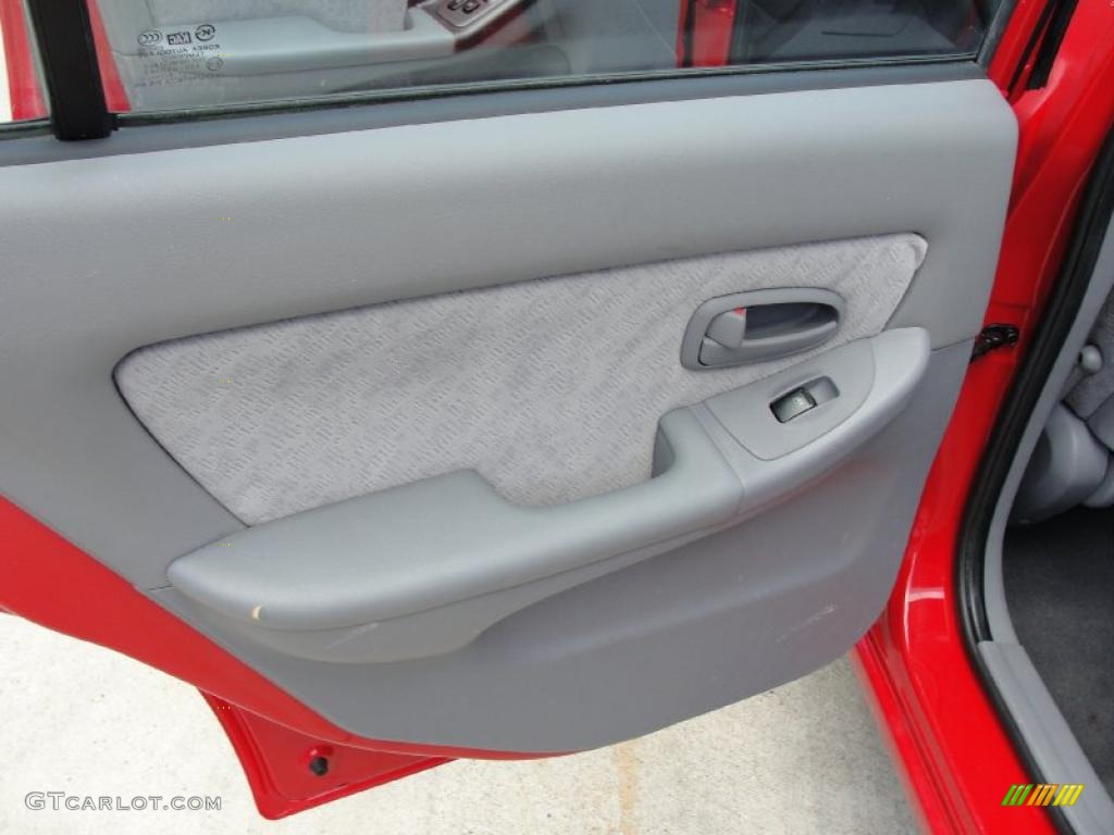 2004 Elantra GLS Sedan - Rally Red / Gray photo #26
