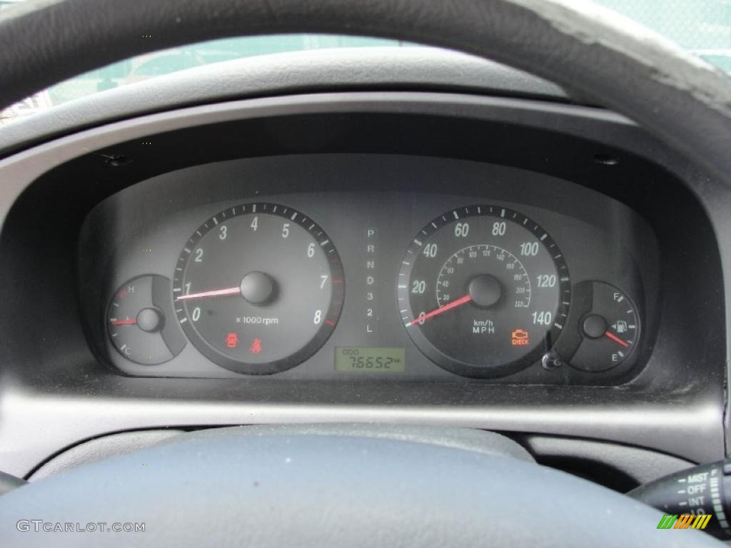 2004 Elantra GLS Sedan - Rally Red / Gray photo #38