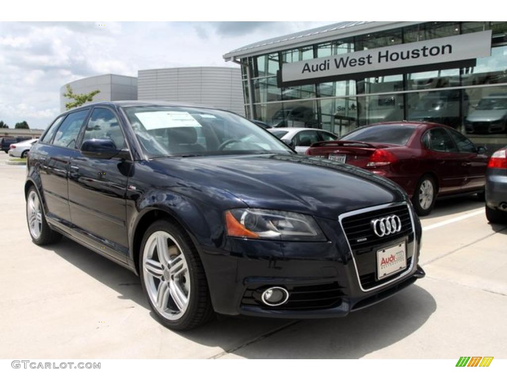 2011 A3 2.0 TFSI quattro - Deep Sea Blue Pearl Effect / Black photo #1