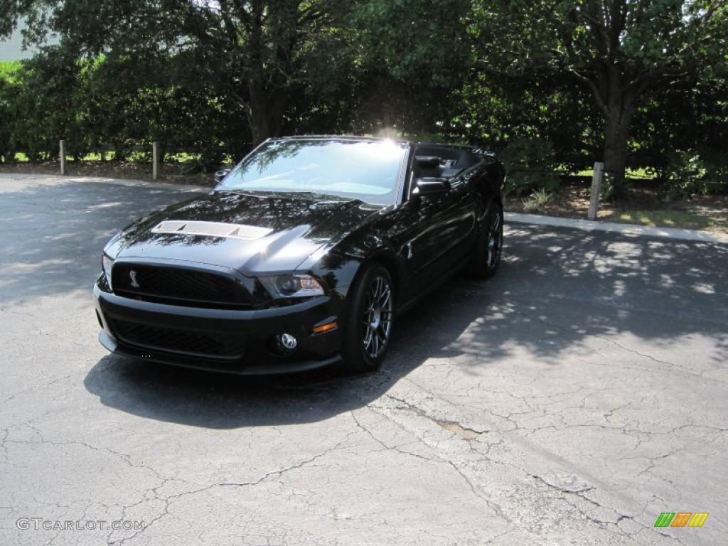 2011 Mustang Shelby GT500 SVT Performance Package Convertible - Ebony Black / Charcoal Black/Black photo #1