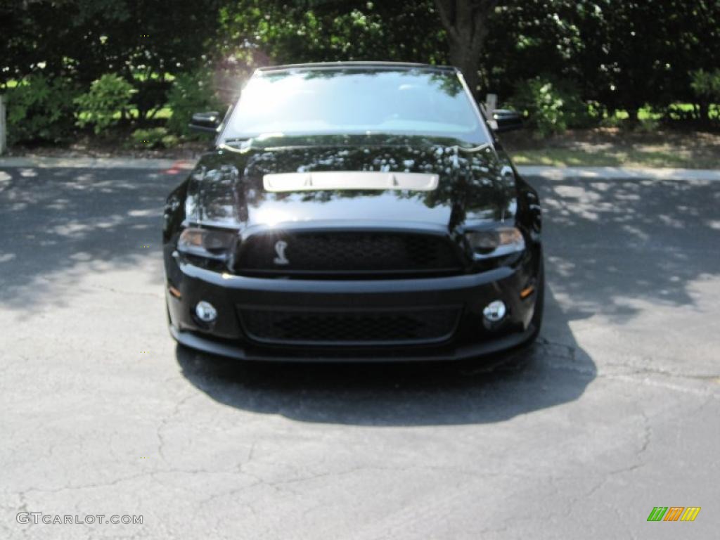 2011 Mustang Shelby GT500 SVT Performance Package Convertible - Ebony Black / Charcoal Black/Black photo #2