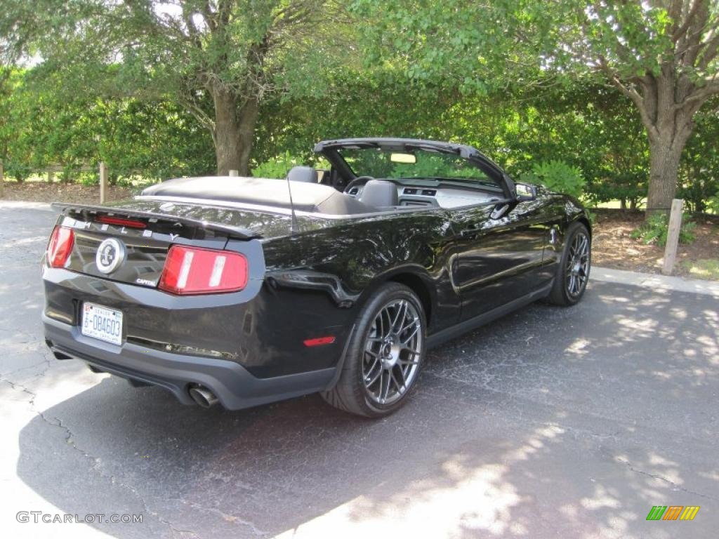 2011 Mustang Shelby GT500 SVT Performance Package Convertible - Ebony Black / Charcoal Black/Black photo #16