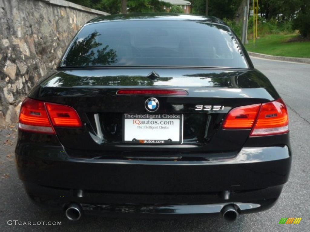 2007 3 Series 335i Convertible - Jet Black / Cream Beige photo #6
