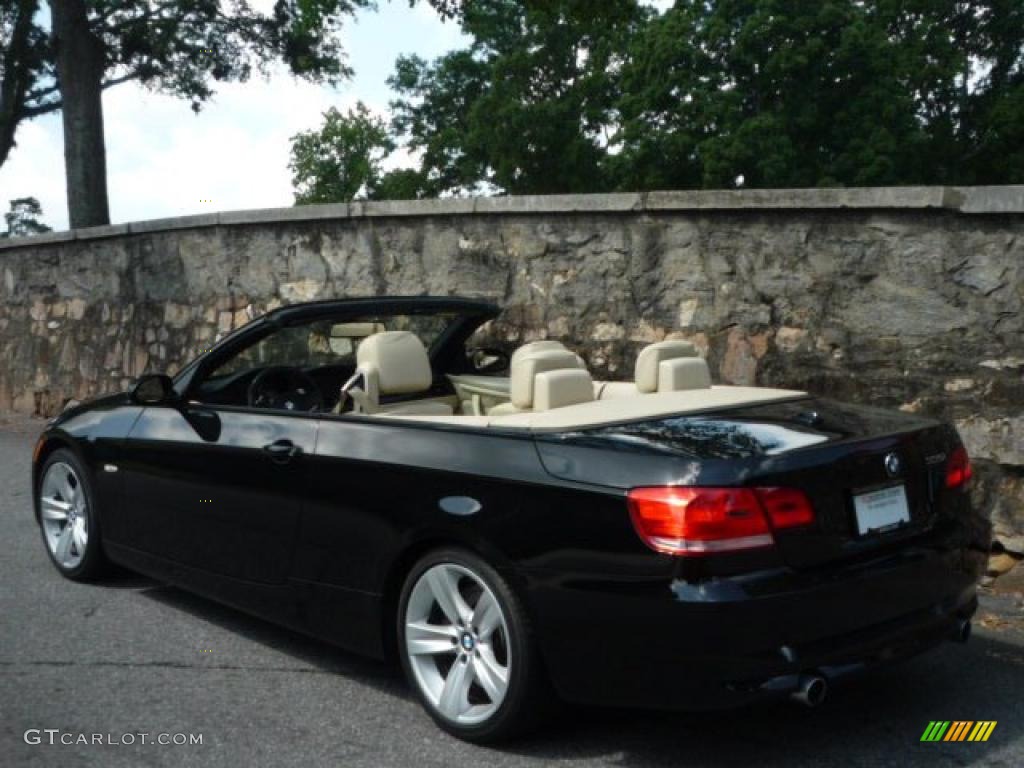 2007 3 Series 335i Convertible - Jet Black / Cream Beige photo #18