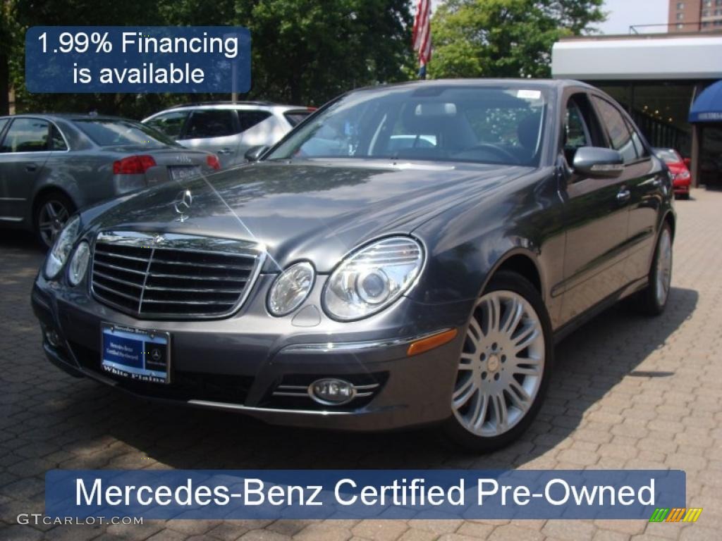 2008 E 350 4Matic Sedan - Flint Grey Metallic / Black photo #1