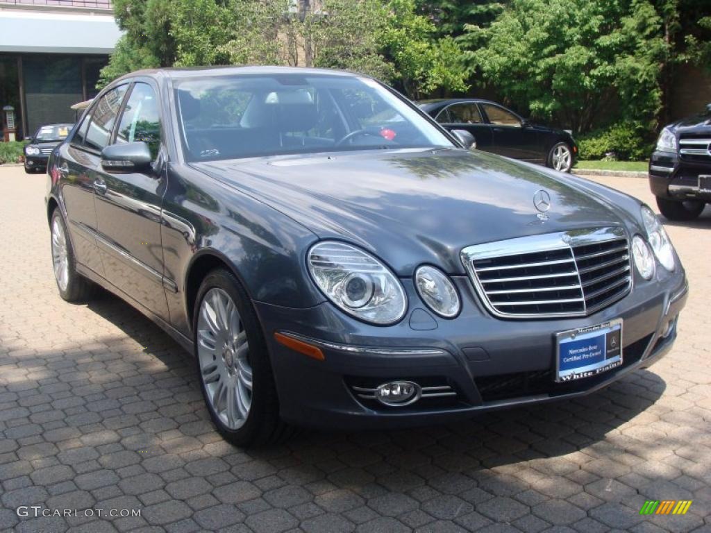 2008 E 350 4Matic Sedan - Flint Grey Metallic / Black photo #3