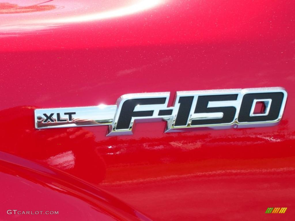 2010 F150 XLT SuperCrew 4x4 - Vermillion Red / Medium Stone photo #4