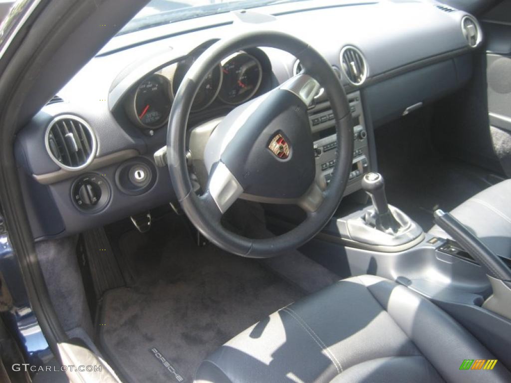 Sea Blue Interior 2007 Porsche Cayman Standard Cayman Model Photo #33419638