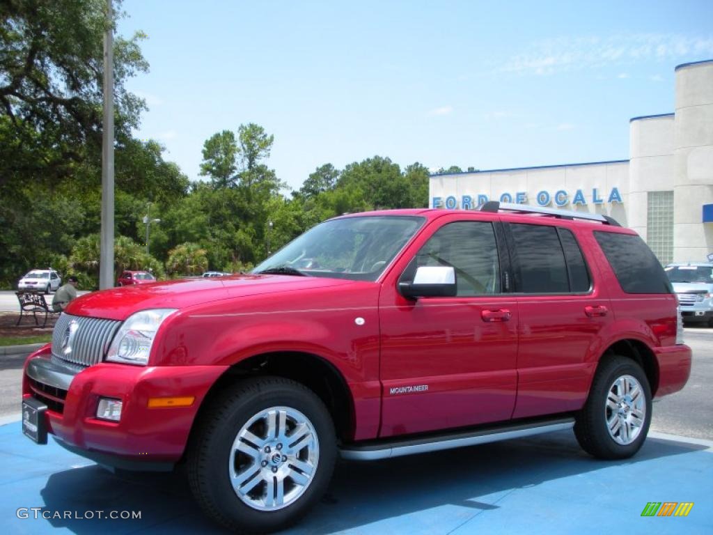 2010 Mountaineer V6 Premier - Sangria Red Metallic / Camel photo #1