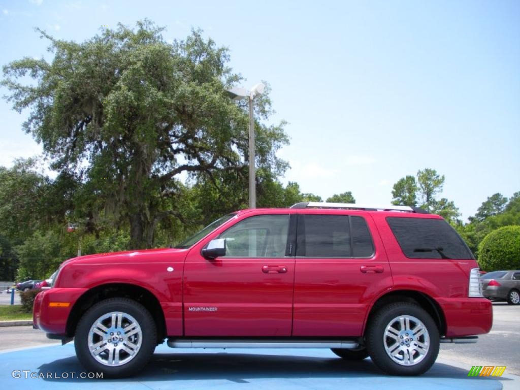 2010 Mountaineer V6 Premier - Sangria Red Metallic / Camel photo #2