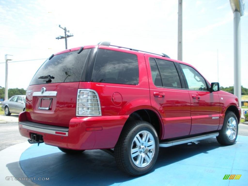 2010 Mountaineer V6 Premier - Sangria Red Metallic / Camel photo #3