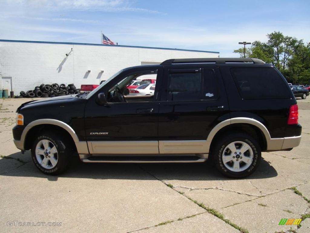 2005 Explorer Eddie Bauer 4x4 - Black / Medium Parchment photo #2