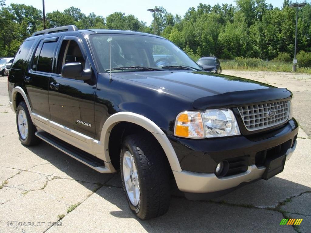 2005 Explorer Eddie Bauer 4x4 - Black / Medium Parchment photo #7