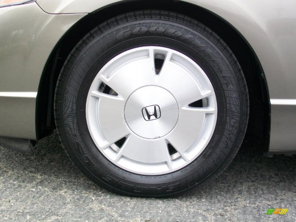 2007 Civic Hybrid Sedan - Galaxy Gray Metallic / Ivory photo #10