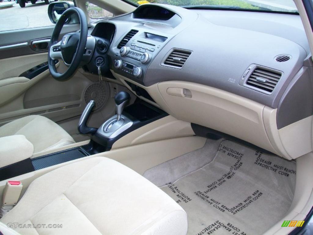 2007 Civic Hybrid Sedan - Galaxy Gray Metallic / Ivory photo #25
