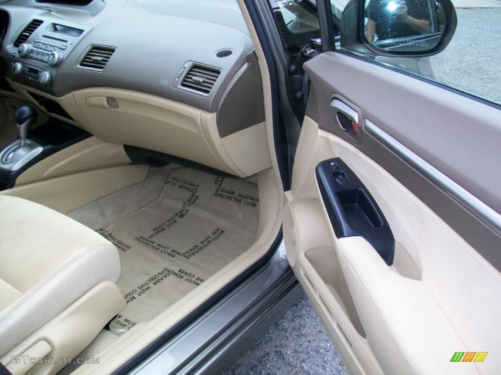 2007 Civic Hybrid Sedan - Galaxy Gray Metallic / Ivory photo #26