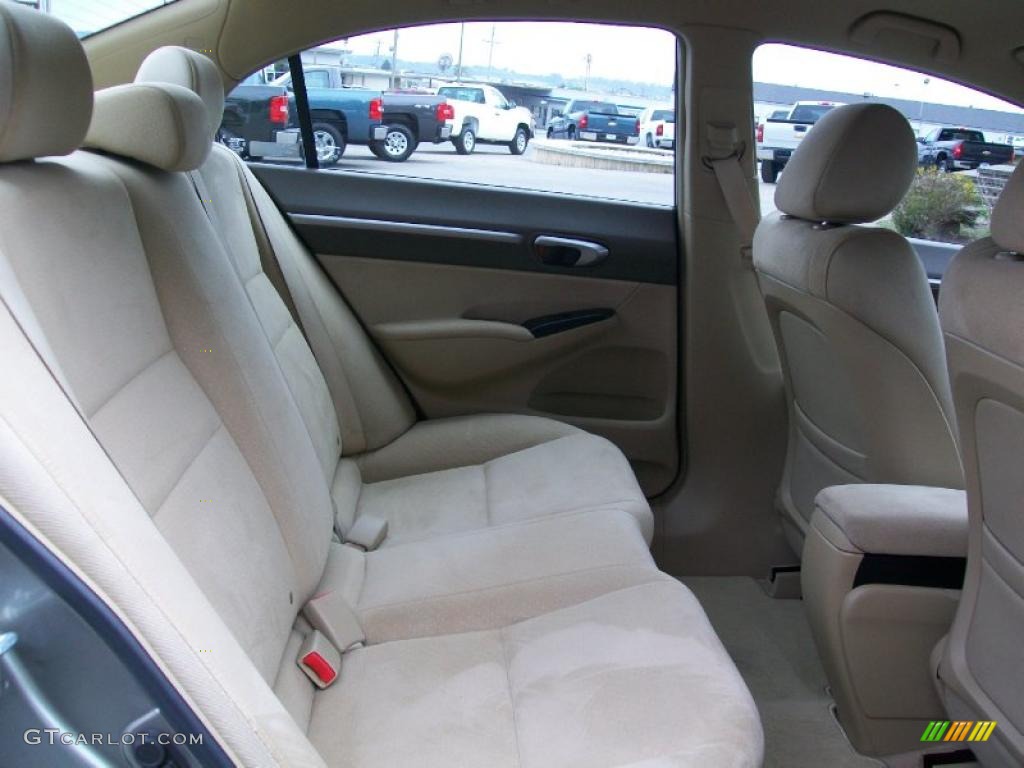 2007 Civic Hybrid Sedan - Galaxy Gray Metallic / Ivory photo #31
