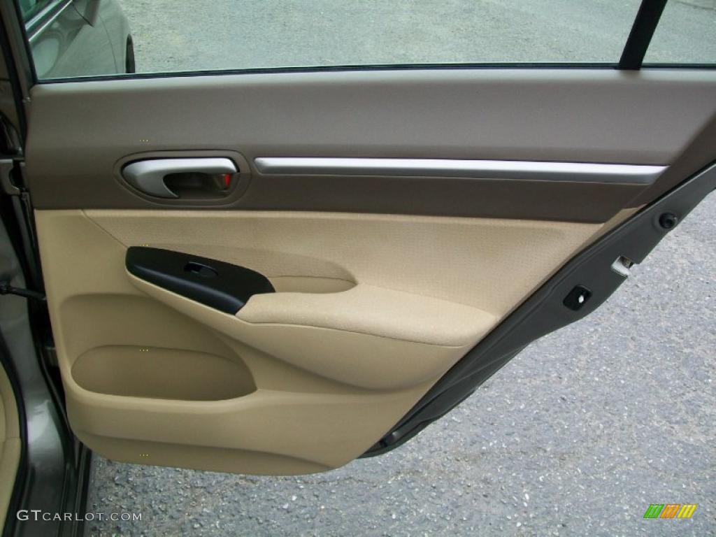 2007 Civic Hybrid Sedan - Galaxy Gray Metallic / Ivory photo #32