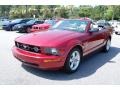 2007 Redfire Metallic Ford Mustang V6 Deluxe Convertible  photo #13