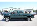 2008 Forest Green Metallic Ford F250 Super Duty Lariat Crew Cab 4x4  photo #2