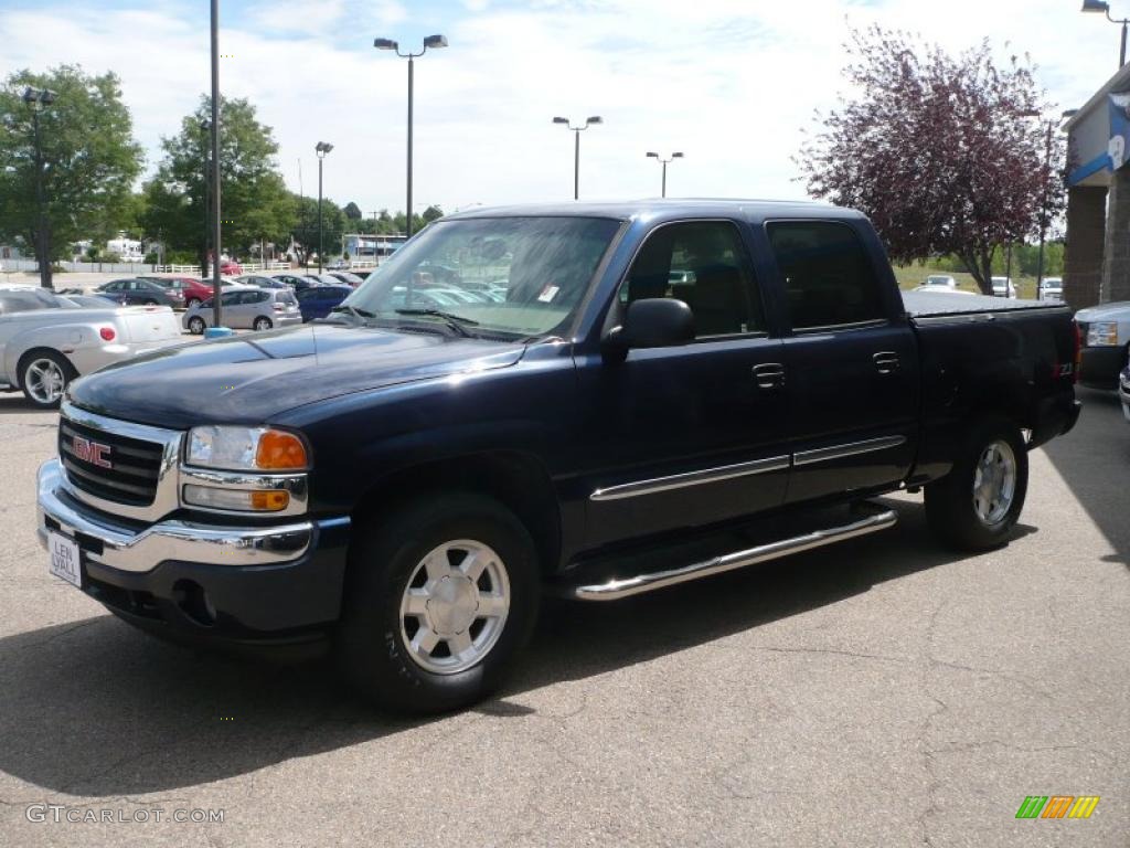 2005 Sierra 1500 Z71 Crew Cab 4x4 - Deep Blue Metallic / Pewter photo #2