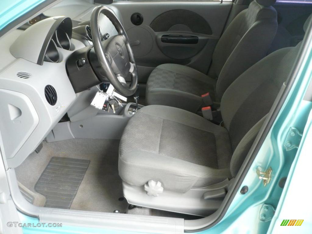 2005 Aveo LS Hatchback - Aqua Metallic / Gray photo #8