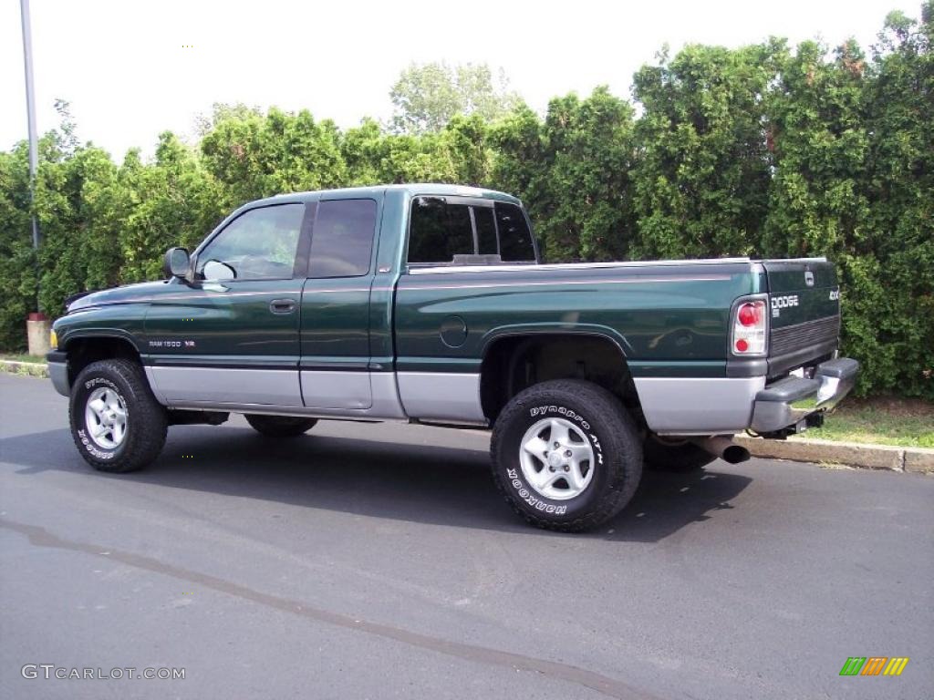2000 Ram 1500 SLT Extended Cab 4x4 - Forest Green Pearlcoat / Mist Gray photo #5
