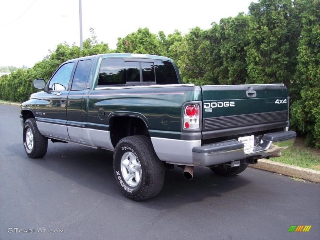 2000 Ram 1500 SLT Extended Cab 4x4 - Forest Green Pearlcoat / Mist Gray photo #6