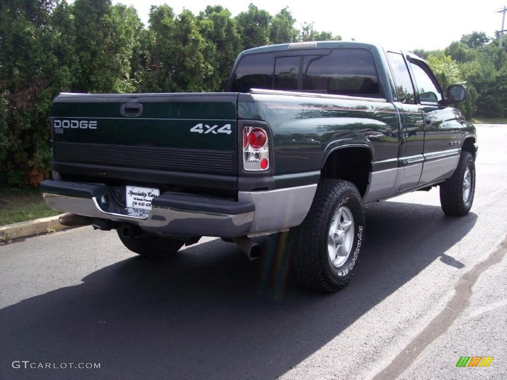 2000 Ram 1500 SLT Extended Cab 4x4 - Forest Green Pearlcoat / Mist Gray photo #17