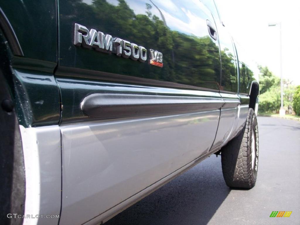 2000 Ram 1500 SLT Extended Cab 4x4 - Forest Green Pearlcoat / Mist Gray photo #23